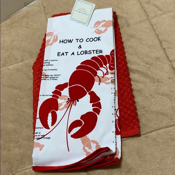 Coastal Collection Other - Coastal Collection lobster themed kitchen towels